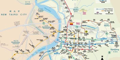 Tayvan stansiya metro xəritəsi